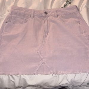 PACSUN Purple Ribbed Cotton Skirt | Size 27 | Size S